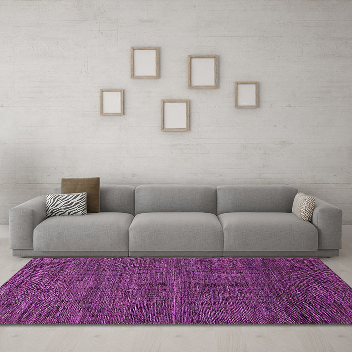 Machine Washable Abstract Purple Modern Area Rugs in a Living Room, wshabs5315pur