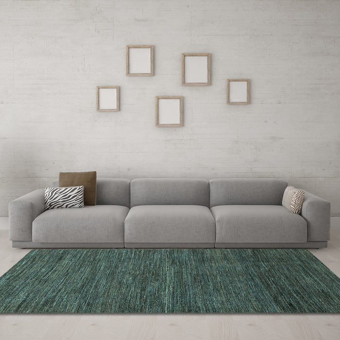 Machine Washable Abstract Light Blue Modern Rug in a Living Room, wshabs5315lblu