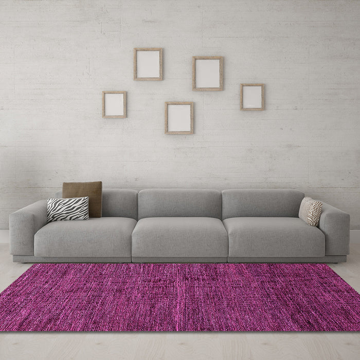 Machine Washable Abstract Pink Modern Rug in a Living Room, wshabs5315pnk