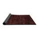 Sideview of Abstract Red Modern Rug, abs5316