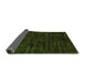 Sideview of Abstract Green Modern Rug, abs5316grn