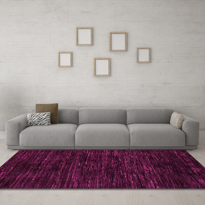 Machine Washable Abstract Pink Modern Rug in a Living Room, wshabs5316pnk