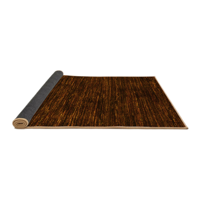 Sideview of Abstract Yellow Modern Rug, abs5316yw