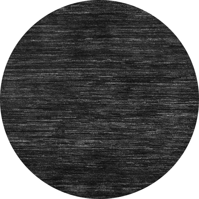 Round Abstract Gray Modern Rug, abs5316gry