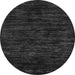 Round Abstract Gray Modern Rug, abs5316gry