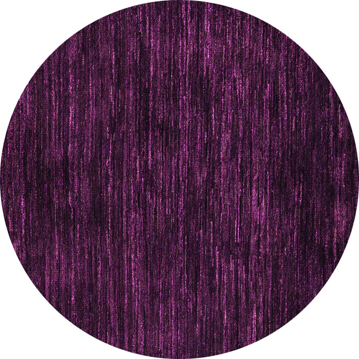 Round Abstract Purple Modern Rug, abs5316pur