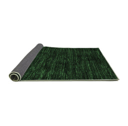 Sideview of Abstract Emerald Green Modern Rug, abs5316emgrn