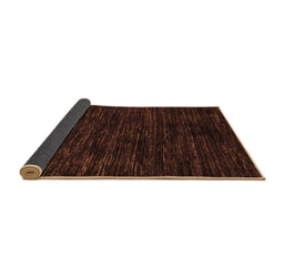 Sideview of Abstract Brown Modern Rug, abs5316brn