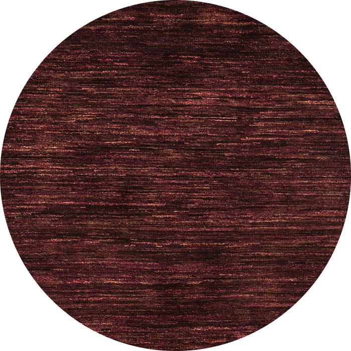 Round Machine Washable Abstract Vermilion Red Rug, wshabs5316