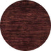 Round Abstract Red Modern Rug, abs5316