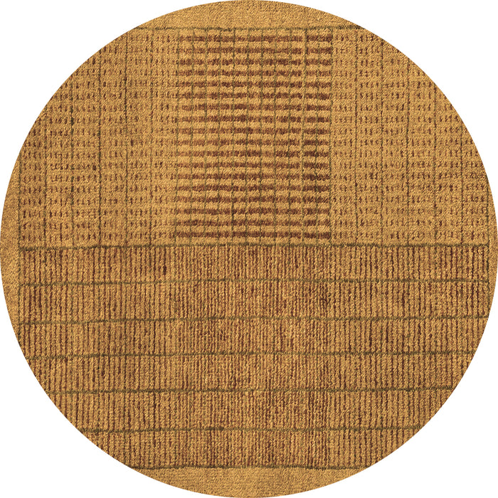 Round Machine Washable Abstract Brown Modern Rug, wshabs5317brn
