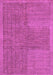 Machine Washable Abstract Purple Modern Area Rugs, wshabs5317pur