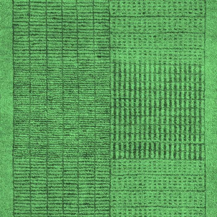 Machine Washable Abstract Emerald Green Modern Area Rugs, wshabs5317emgrn