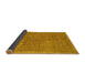 Sideview of Abstract Yellow Modern Rug, abs5317yw