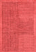 Abstract Red Modern Area Rugs