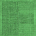 Square Abstract Emerald Green Modern Rug, abs5317emgrn