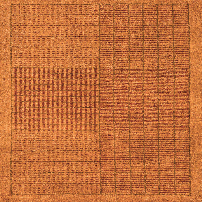 Square Abstract Orange Modern Rug, abs5317org