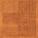 Square Abstract Orange Modern Rug, abs5317org