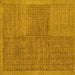 Square Machine Washable Abstract Yellow Modern Rug, wshabs5317yw