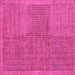 Square Abstract Pink Modern Rug, abs5317pnk