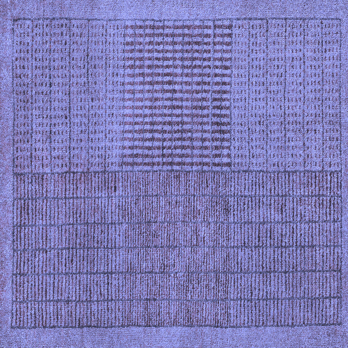 Square Abstract Blue Modern Rug, abs5317blu