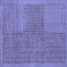 Square Abstract Blue Modern Rug, abs5317blu