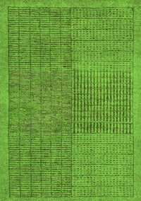 Abstract Green Modern Rug, abs5317grn