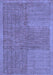 Abstract Blue Modern Rug, abs5317blu