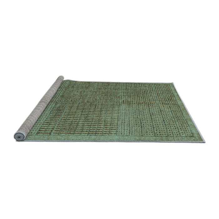 Sideview of Machine Washable Abstract Light Blue Modern Rug, wshabs5317lblu