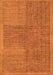 Abstract Orange Modern Rug, abs5317org