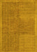 Abstract Yellow Modern Rug, abs5317yw