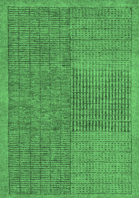 Abstract Emerald Green Modern Rug, abs5317emgrn