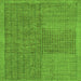 Square Abstract Green Modern Rug, abs5317grn