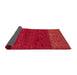 Sideview of Abstract Red Modern Rug, abs5318