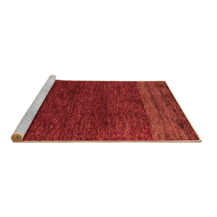 Sideview of Machine Washable Abstract Brown Modern Rug, wshabs5318brn
