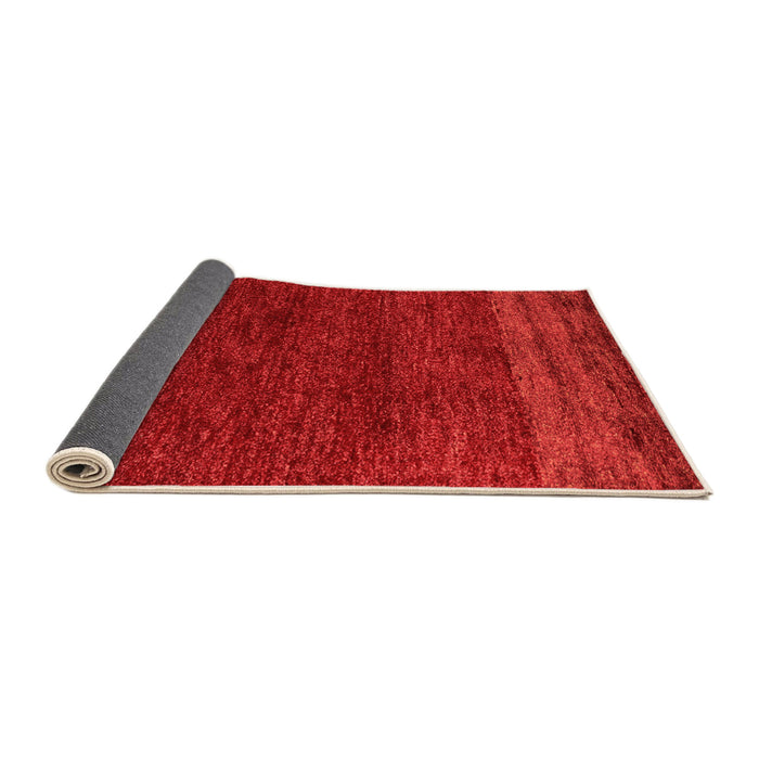 Sideview of Abstract Orange Modern Rug, abs5318org