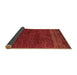 Sideview of Abstract Brown Modern Rug, abs5318brn