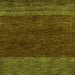 Square Machine Washable Abstract Green Modern Area Rugs, wshabs5318grn