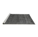 Sideview of Machine Washable Abstract Gray Modern Rug, wshabs5318gry