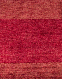 Machine Washable Abstract Red Rug, wshabs5318