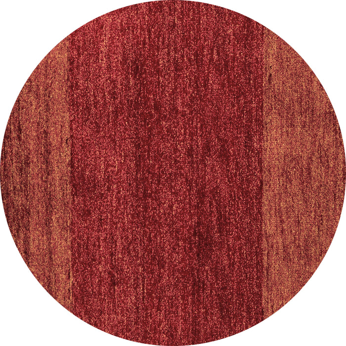 Round Machine Washable Abstract Brown Modern Rug, wshabs5318brn
