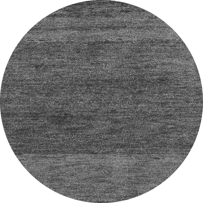 Round Machine Washable Abstract Gray Modern Rug, wshabs5318gry