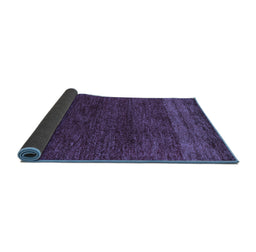 Sideview of Abstract Blue Modern Rug, abs5318blu