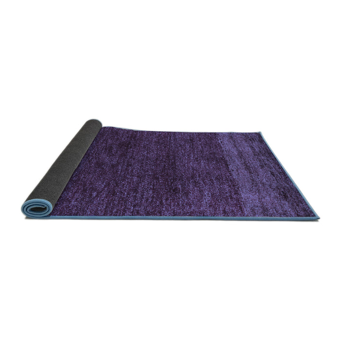 Sideview of Abstract Blue Modern Rug, abs5318blu
