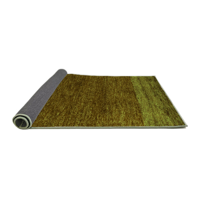 Sideview of Abstract Green Modern Rug, abs5318grn