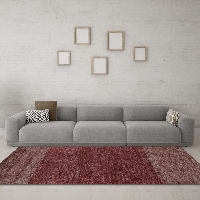 Machine Washable Abstract Light Blue Modern Rug in a Living Room, wshabs5318lblu