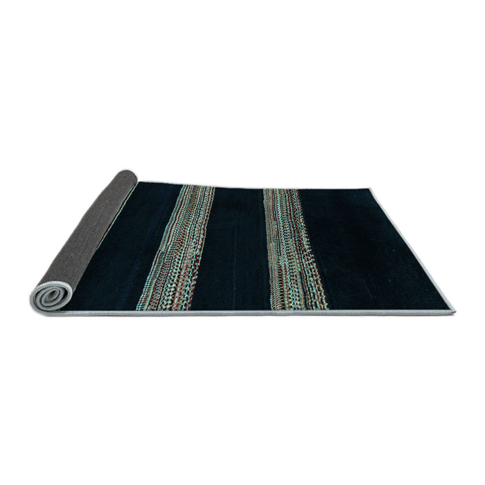 Sideview of Abstract Light Blue Modern Rug, abs5319lblu