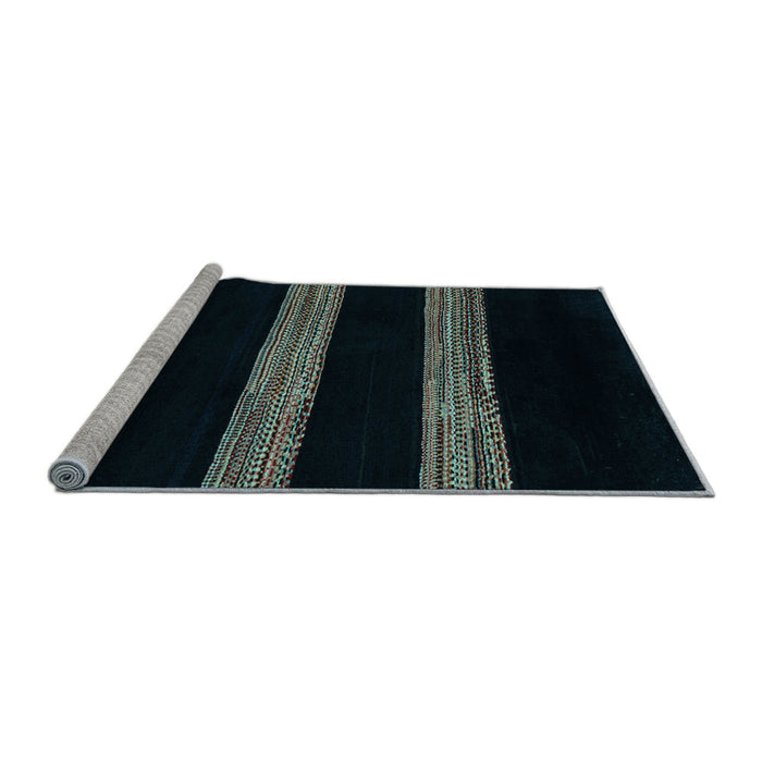 Sideview of Machine Washable Abstract Light Blue Modern Rug, wshabs5319lblu