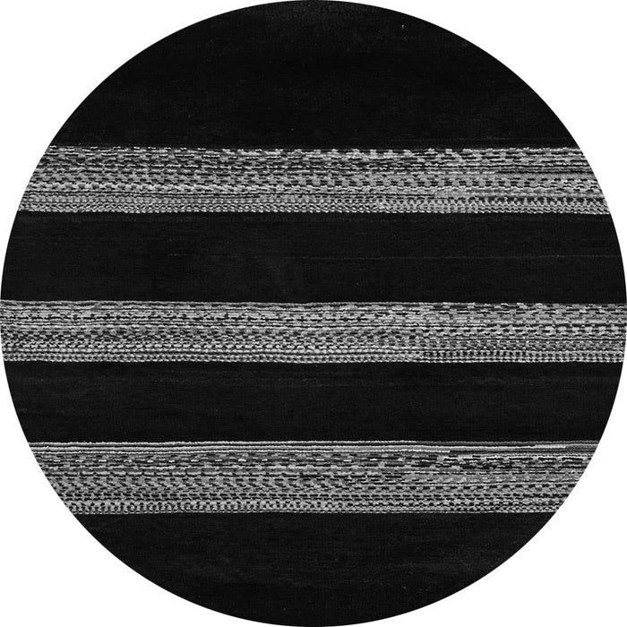 Round Abstract Gray Modern Rug, abs5319gry