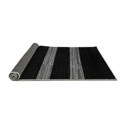 Sideview of Abstract Gray Modern Rug, abs5319gry